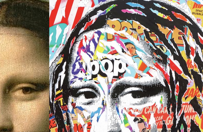 sous le street art le louvre