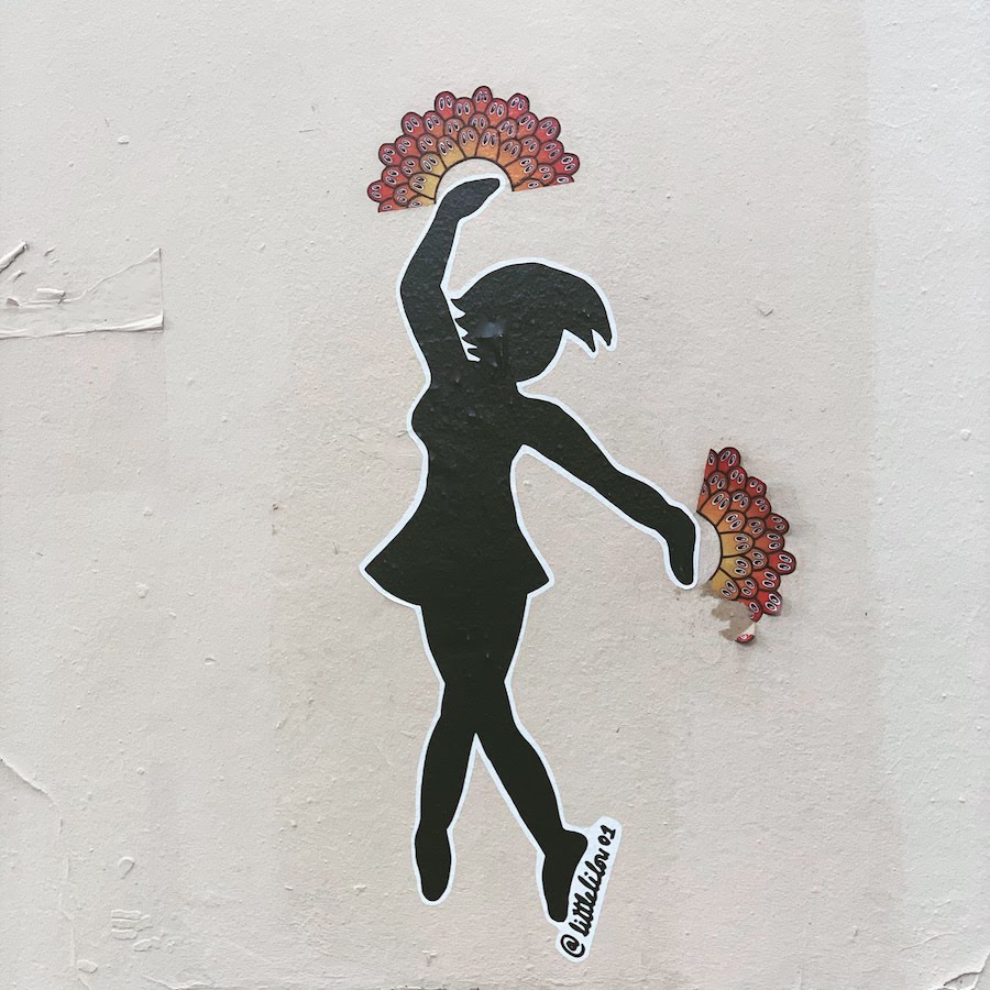 Littlelilou collab Line street art