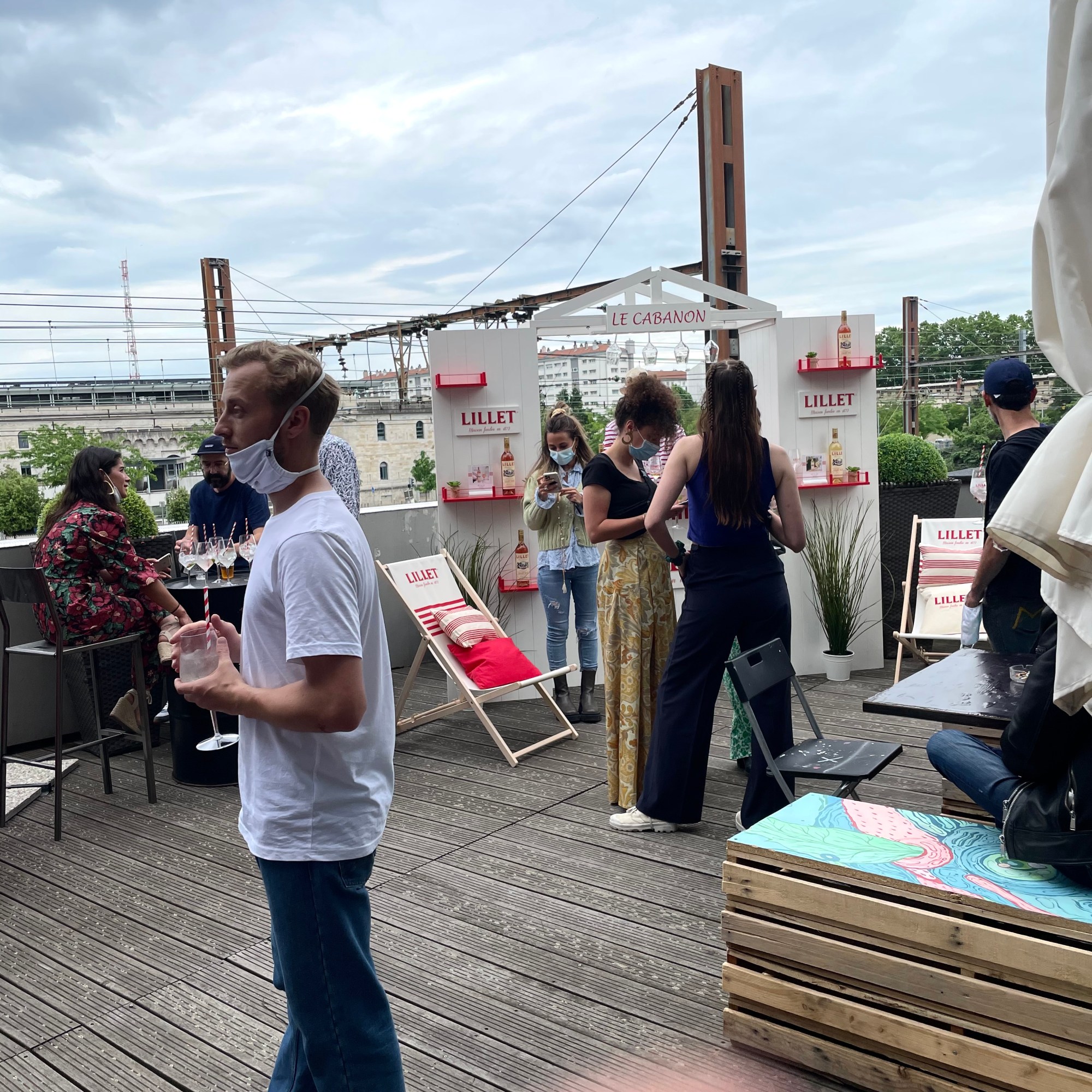 La terrasse de la Tour Superposition